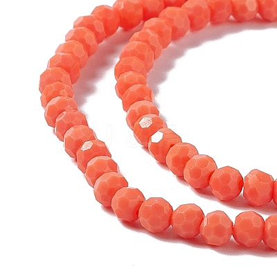 Faceted(32 Facets) Glass Beads Strands EGLA-J042-35A-04-1
