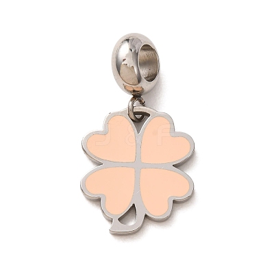 304 Stainless Steel European Dangle Charms STAS-O097-08A-1