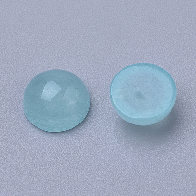 Natural White Jade Cabochons X-G-R416-6mm-07-1