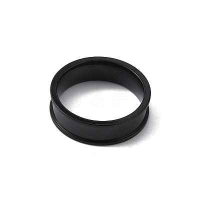 201 Stainless Steel Grooved Finger Ring Settings STAS-WH0027-27B-EB-1