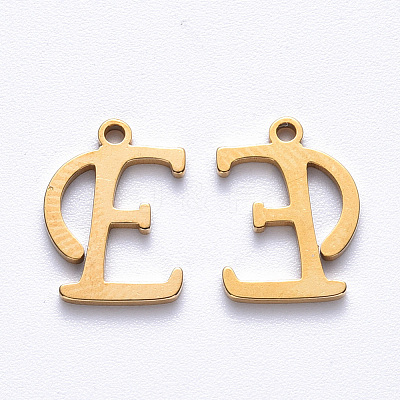 PVD Vacuum Plating 201 Stainless Steel Charms STAS-R105-E-G-1