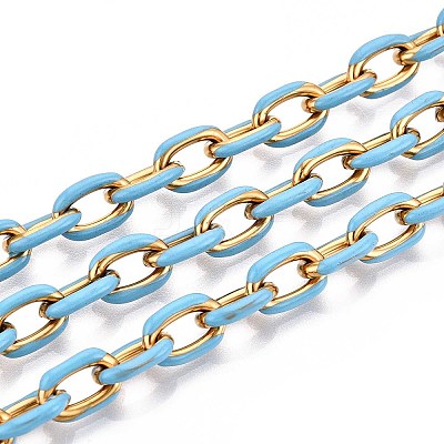 304 Stainless Steel Enamel Cable Chains CHS-ZX006-06J-1