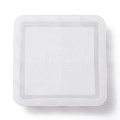 Square Mother's Day Word MOM DIY Tray Silicone Molds DIY-G112-02C-1