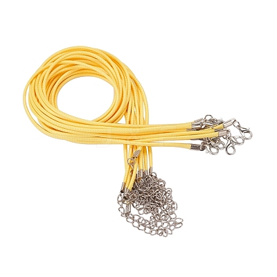 Waxed Cord Necklace Making X-NCOR-T001-62-1