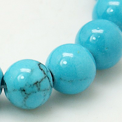 Natural Mashan Jade Round Beads Strands G-D263-10mm-XS33-1