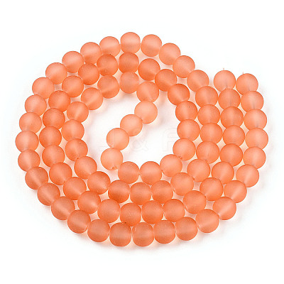 Transparent Glass Bead Strands GLAA-S031-10mm-33-1-1