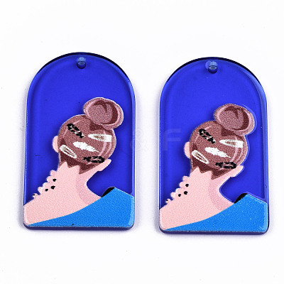 Transparent Acrylic Pendants KY-T022-03-1