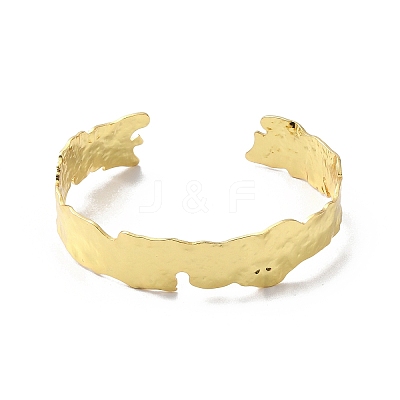 Rack Plating Brass Cuff Bangles BJEW-A137-07G-1