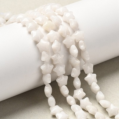 Natural White Jade Beads Strands G-Z080-A23-8mm-1