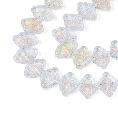Electroplate Glass Beads Strand EGLA-S188-20-B03-1