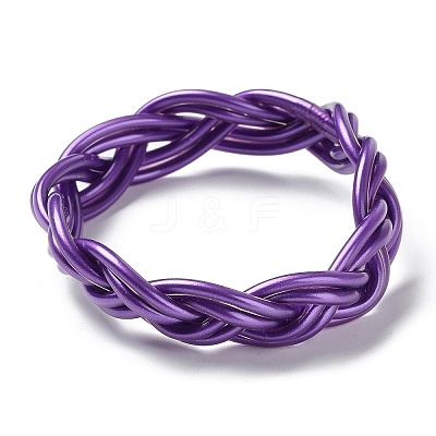 Plastic Cord Braided Stretch Bracelets BJEW-R313-01B-1