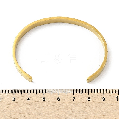 304 Stainless Steel Cuff Bangles BJEW-P348-02D-G-1