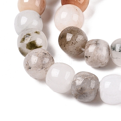 Dyed Natural White Jade Beads Strands G-T138-D27-1