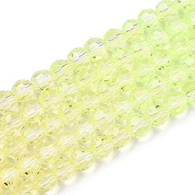 Transparent Glass Beads Strands X-GLAA-E036-07Z-03-1