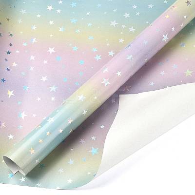 Rainbow Gradient Birthday Gift Wrapping Paper DIY-FZC0002-03B-1