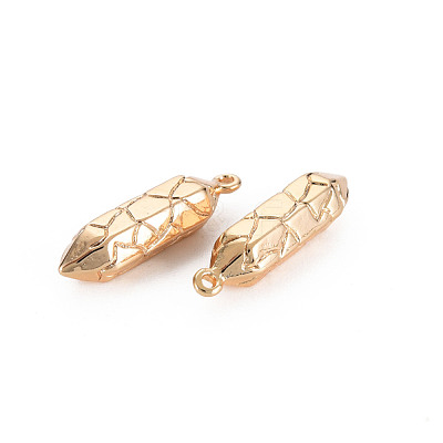 Brass Pointed Pendants KK-S356-640-NF-1
