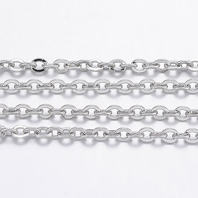 Tarnish Resistant 304 Stainless Steel Cable Chains CHS-H017-02P-20M-1