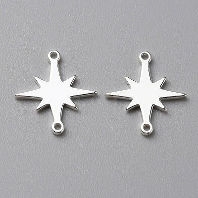 Brass Connector Charms KK-WH0058-18S-1