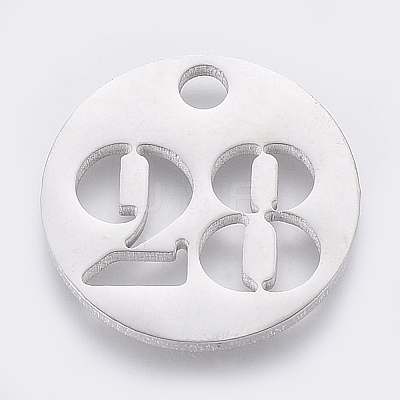 Non-Tarnish 304 Stainless Steel Pendants STAS-F233-28-P-1