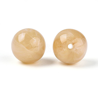 Round Acrylic Imitation Gemstone Beads OACR-R029-16mm-14A-1