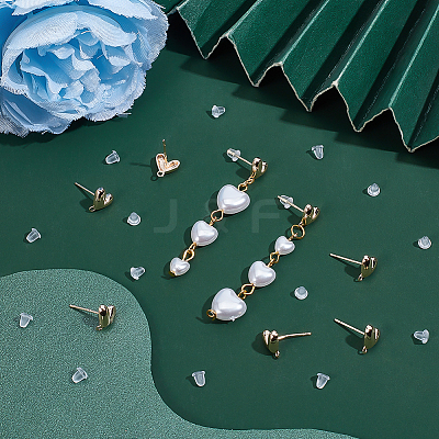 4Pairs Brass Studs Earring Findings KK-BC0014-66-1