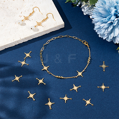 40Pcs Brass Connector Charms KK-UN0005-63-1