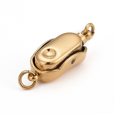 304 Stainless Steel Box Clasps STAS-P100-21G-1