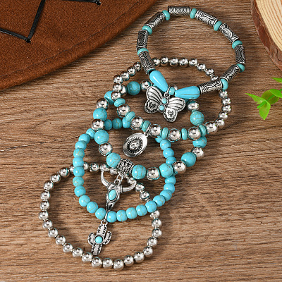 Alloy Charm Bracelets FS-WG7CD54-01-1