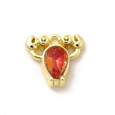 Alloy Rhinestone Pendants PALLOY-D330-02G-02A-1
