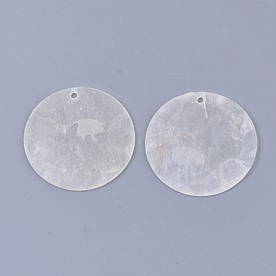 Capiz Shell Pendants SHEL-S276-23A-1