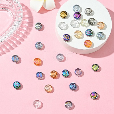 Electroplate Glass Beads EGLA-YW0005-02-1