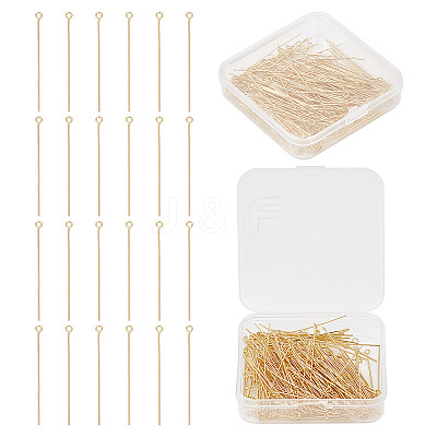 200Pcs Brass Eye Pins KK-GO0001-61-1