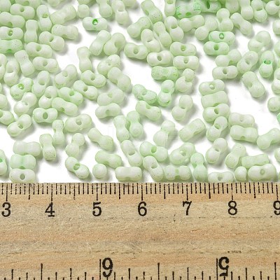 Macaron Color Opaque Frosted Glass Seed Beads SEED-K009-12B-06-1