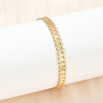 304 Stainless Steel Link Chain Bracelets for Women BJEW-Z143-08G-1