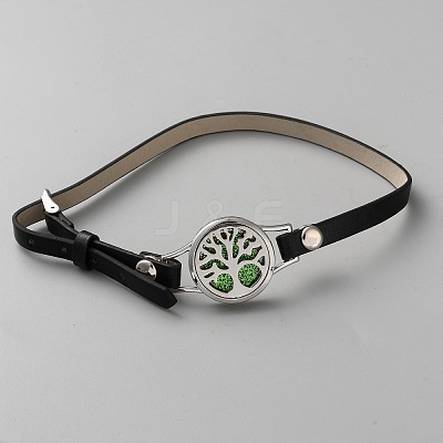 Leather & Alloy Watch Bands AJEW-WH0248-692P-05-1