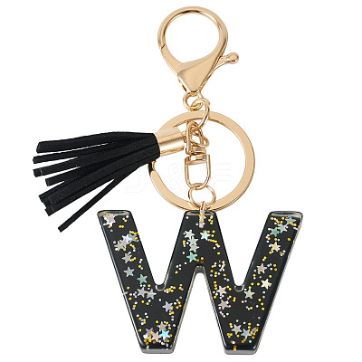 1Pc Resin Letter Keychains KEYC-TADJ0001-09W-1