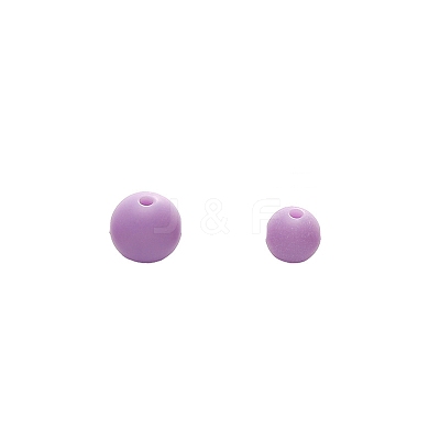 50Pcs Frosted Opaque Acrylic Beads PW-WGEDD3D-01-1