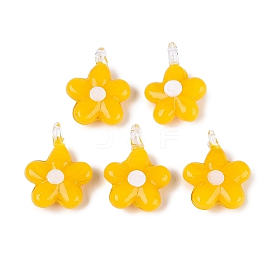 Handmade Lampwork Pendants LAMP-Q039-21C-1