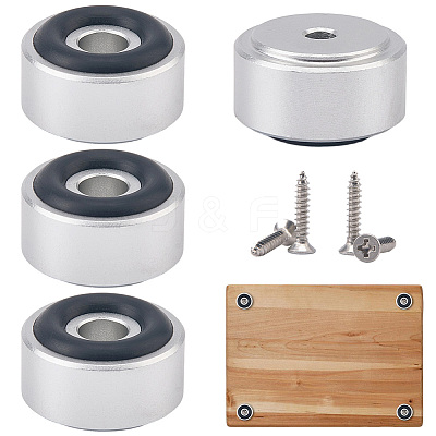 4Pcs Aluminum Furniture Pads FIND-CP0003-81P-1