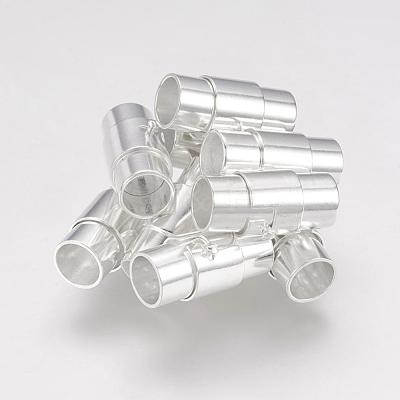 Brass Locking Tube Magnetic Clasps MC076-S-1