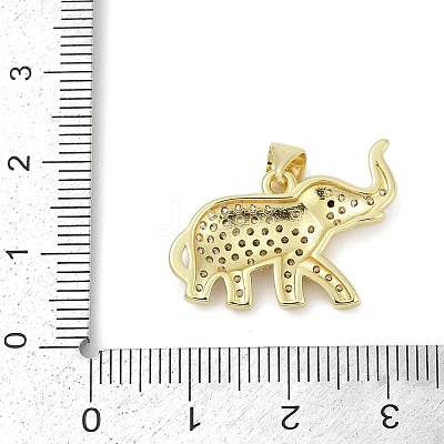 Brass Micro Pave Cubic Zirconia Pendants KK-D317-130G-1