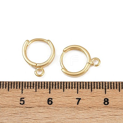 Brass Hoop Earring Findings KK-P310-26B-G-1