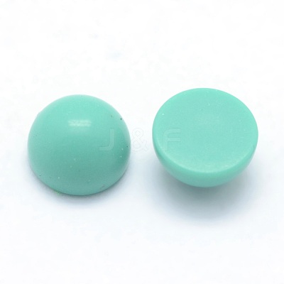 Synthetic Green Turquoise Cabochons G-P393-R09-4mm-1