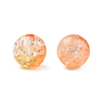 Transparent Crackle Acrylic Beads CACR-N002-08A-1