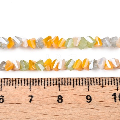 Electroplate Glass Beads Strands X-GLAA-T023-A17-02-1
