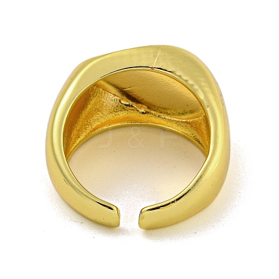 Brass Cuff Rings for Women RJEW-E294-03G-02-1