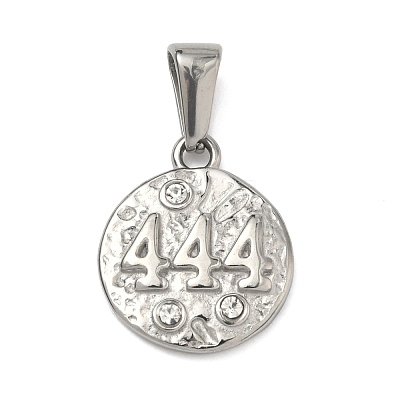 Textured 304 Stainless Steel Pendants STAS-A140-02P-4-1