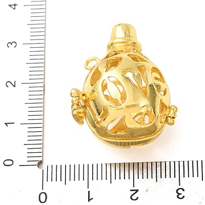 Brass Cage Pendants KK-CBA8ACD-01G-B-1