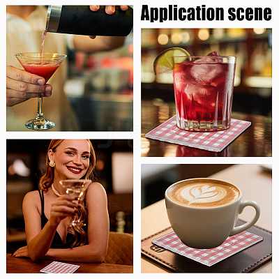 16Pcs Acrylic Cocktail Coaster AJEW-GO0004-42-1