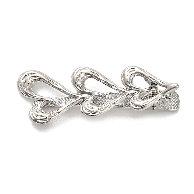 Alloy Alligator Hair Clips AJEW-A061-01E-P-1